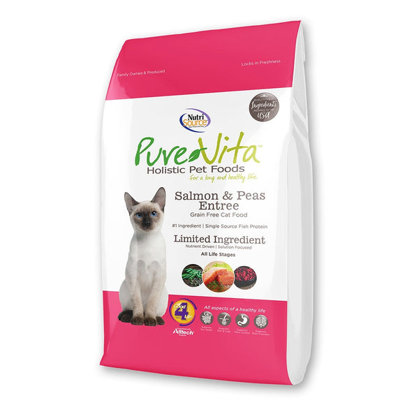 NutriSource PureVita Grain Free Salmon & Pea Cat Food
