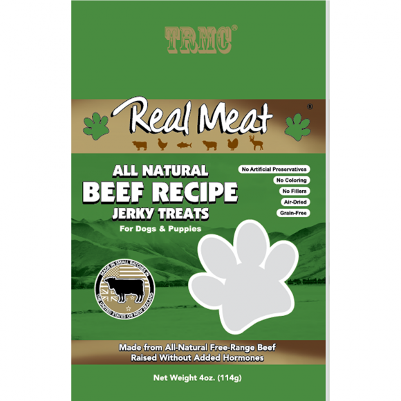 Real Meat Beef Jerky Treat 4 oz-bag : 4 oz