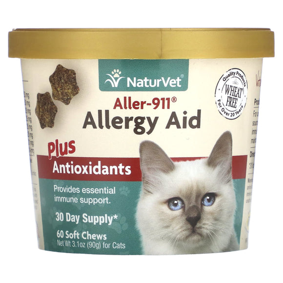 NaturVet Allergy Aid Cat 60 Soft Chews