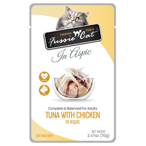 Fussie Cat Premium Pouch Tuna w/Chicken in Aspic