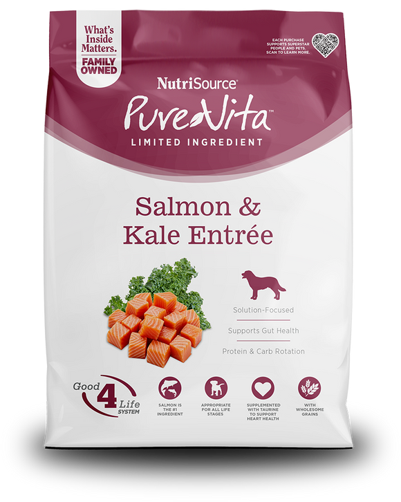 NutriSource PureVita Salmon & Kale Entrée Dog Food