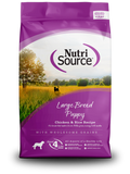 NutriSource Large Breed Grain Inclusive Puppy Recipe with Chicken & Rice Dry Dog Food