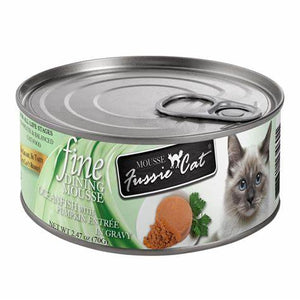 FussieCat Can Fine Dining Mousse Oceanfish w/Pumpkin Entree in Gravy