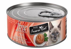 FussieCat Can Fine Dining Pate Sardine w/Chicken in Gravy