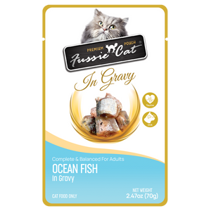 Fussie Cat Premium Pouch Ocean Fish  in Gravy