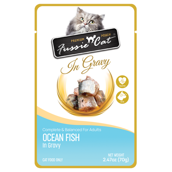 Fussie Cat Premium Pouch Ocean Fish  in Gravy