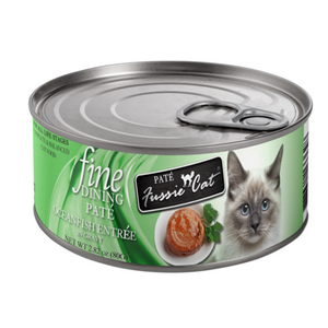 FussieCat Can Fine Dining Pate Oceanfish w/Salmon in Gravy