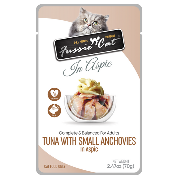 Fussie Cat Premium Pouch Small Anchovies in Gravy