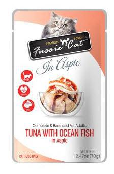 Fussie Cat Premium Pouch Tuna w/Ocean Fish in Aspic