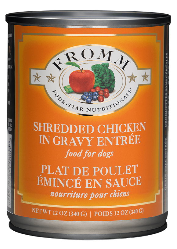 Fromm Four-Star Shredded Chicken in Gravy Entrée Dog Food