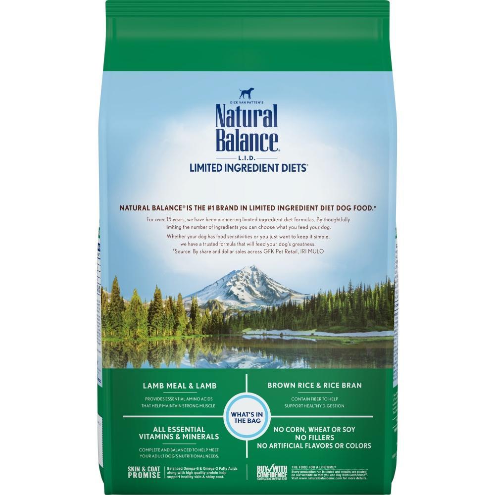 Natural Balance L.I.D. Limited Ingredient Diets Lamb Meal & Brown Rice