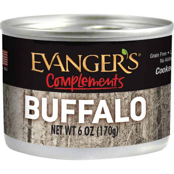 Evanger's Grain Free Buffalo For Dogs & Cats 6 Oz