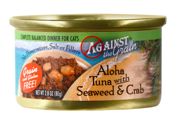 Against the Grain Aloha Tuna with Seaweed and Crab Canned Cat Food