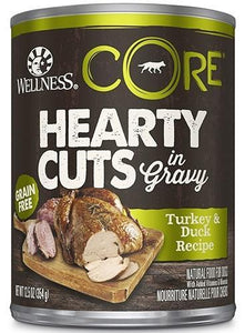 Wellness CORE Natural Grain Free Hearty Cuts Turkey and Duck Canned Dog Food