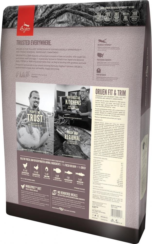 ORIJEN Grain Free Fit & Trim Dry Cat Food
