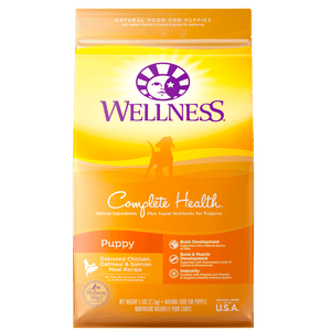 Wellness Complete Health Natural Puppy Chicken, Oatmeal and Salmon Meal Recipe Dry Dog Food
