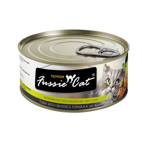 Fussie Cat Tuna With Mussels Formula In Aspic 5.5 OZ