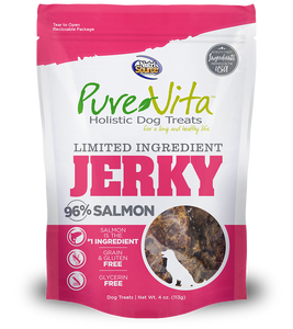 NutriSource PureVita Limited Ingredient 96% Jerky Holistic Dog Treats Salmon