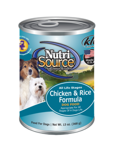 NutriSource Chicken & Rice Canned Dog Food