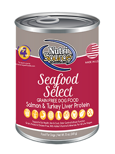 NutriSource Seafood Select Grain Free Dog Food 13oz