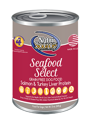 NutriSource Seafood Select Grain Free Dog Food 13oz