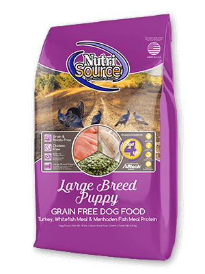 NutriSource Large Breed Puppy Grain Free Turkey & Fish Recipe Dry Dog Food