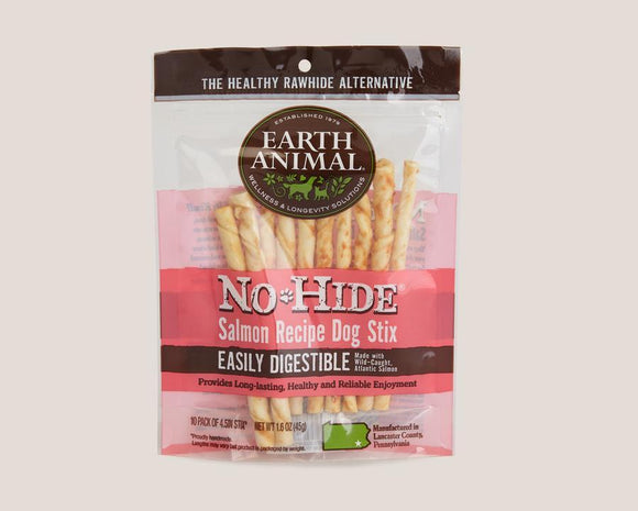 Earth Animal Salmon No-Hide® Dog STIX 10 pack