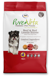 NutriSource PureVita Beef & Red Lentils Entrée Dog Food